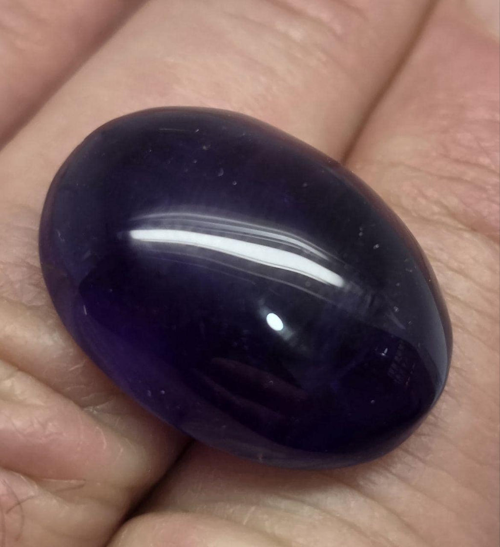 Deep African Amethyst Oval Cabochon 22.8x17mm.-(23.65ct).