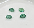 Lote de 4 esmeraldas de 3,5 x 2,5 mm - Esmeraldas diminutas - Piedras preciosas naturales - Lote de esmeraldas africanas
