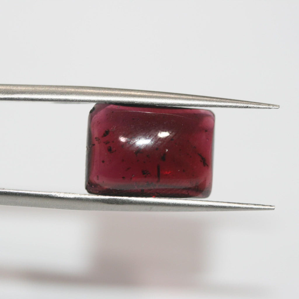 4 Pcs Garnet Rectangle Smooth Cabochon 14x10mm.-(4 pcs.)
