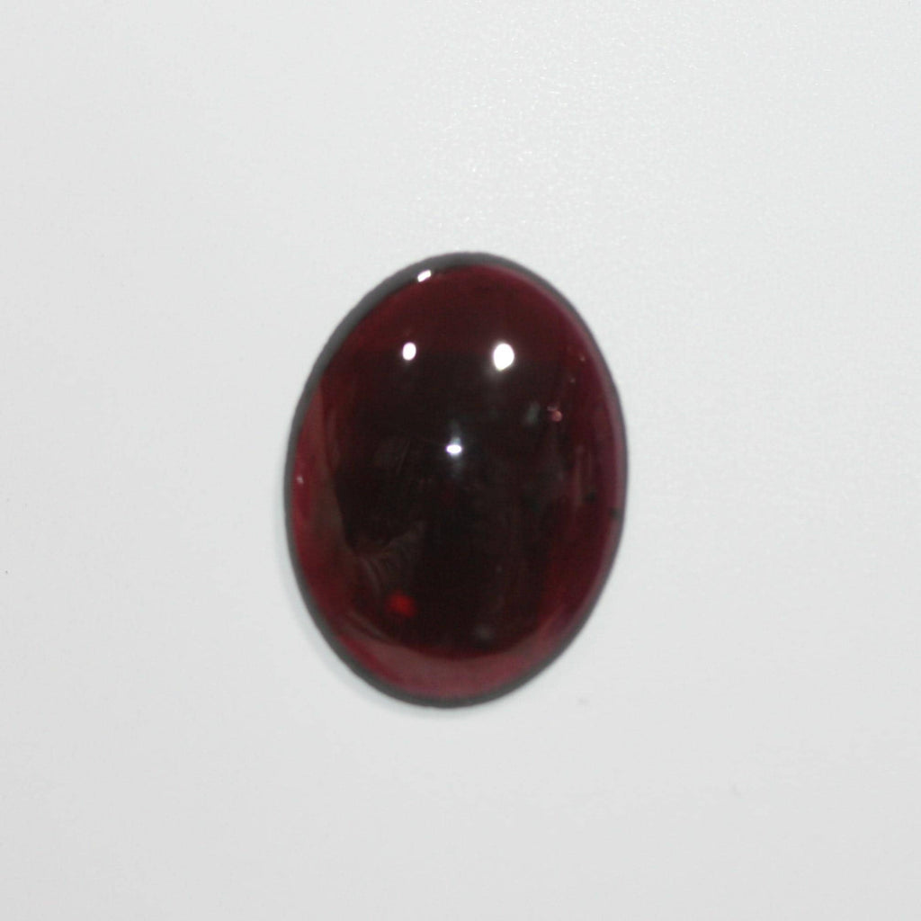 Garnet Oval Smooth Cabochon 20x15mm.-(1 pc.) - Hard Gems