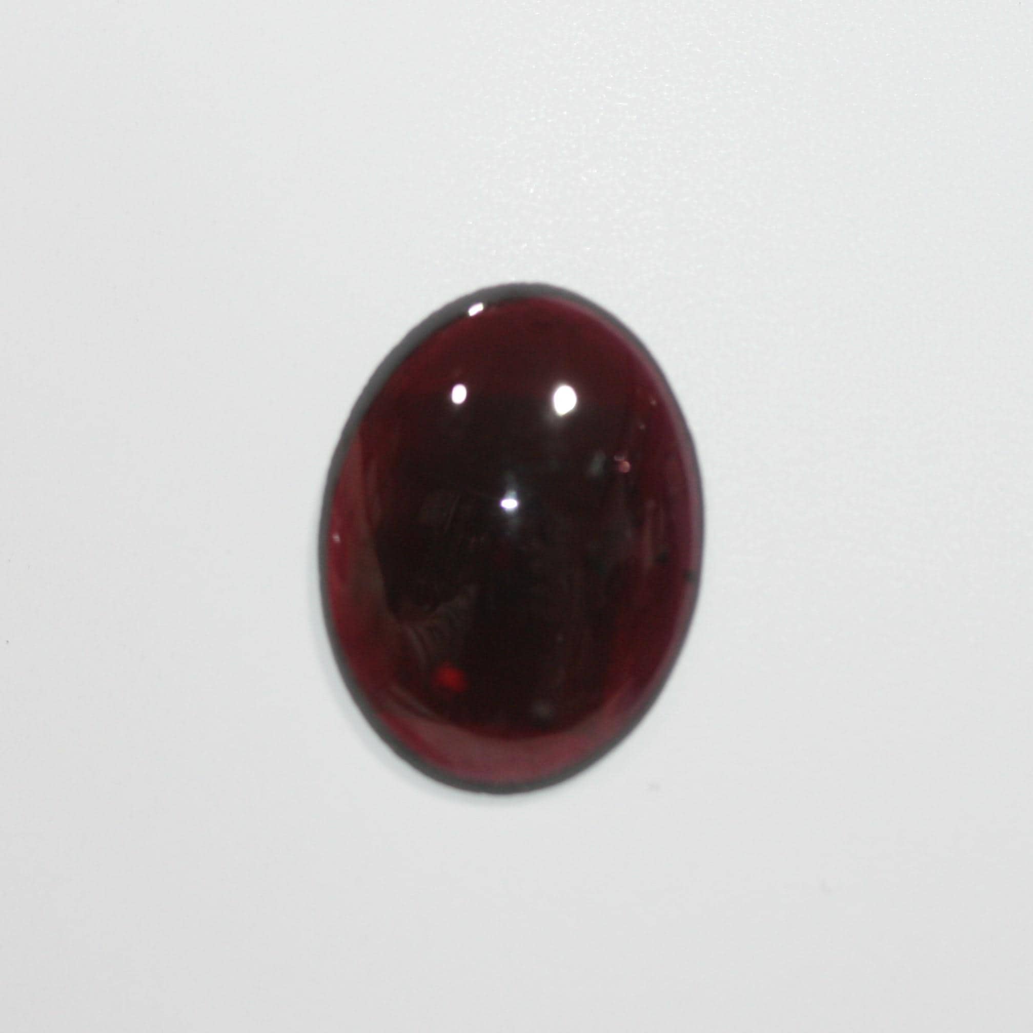 Garnet Oval Smooth Cabochon 20x15mm.-(1 pc.) - Hard Gems