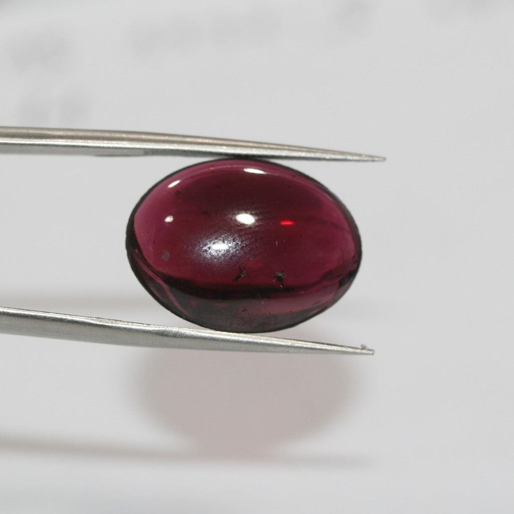 Garnet Oval Smooth Cabochon 20x15mm.-(1 pc.) - Hard Gems