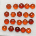 Hessonite Garnet Smooth Round Cabochon 5mm. (20 Pcs).- Item.1760CB