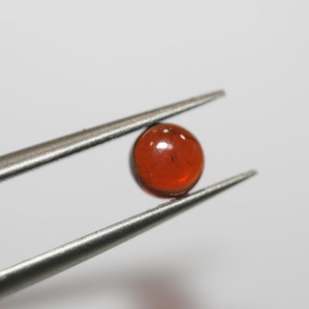 Hessonite Garnet Smooth Round Cabochon 5mm. (20 Pcs).- Item.1760CB