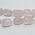 14" St  Rose Quartz Smooth Nugget Beads 22x17mm.Approx.-Strand 36cm.