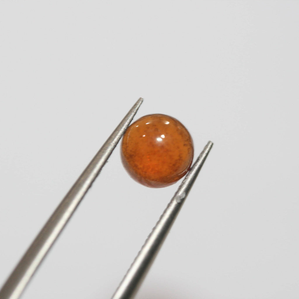 Hessonite Garnet Smooth Round Cabochon 6mm. (15 Pcs).- Item.1759CB