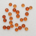 Hessonite Garnet Smooth Round Cabochon 3mm. (25 Pcs).- Item.1762CB