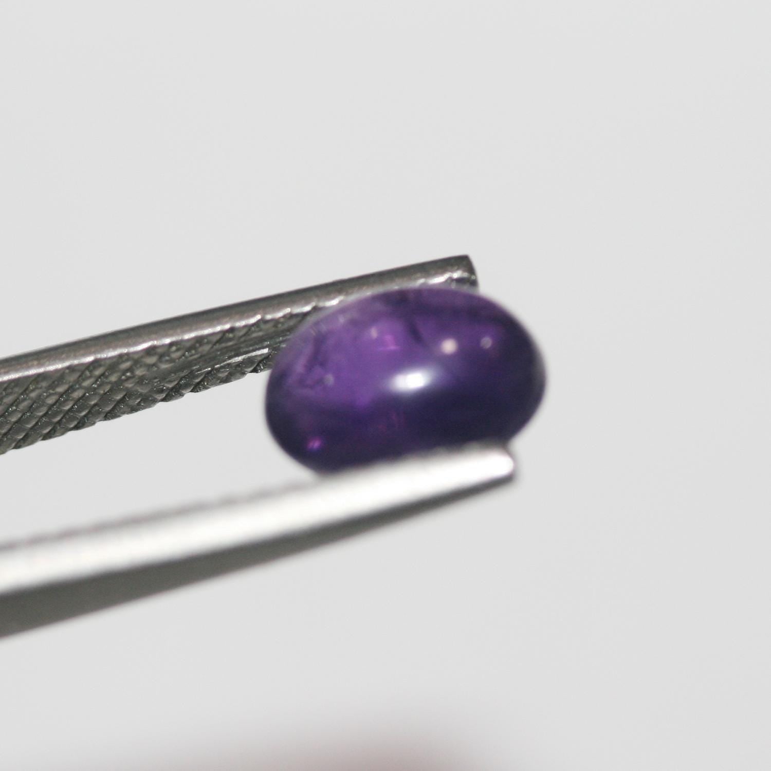 12 Pcs Lot Amethyst Oval Cabochon 9x7mm. (12 pcs.)