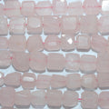 10" St Rose Quartz Irregular Cube Faceted 8-9mm. Approx. -Strand 26cm.-Item.15062
