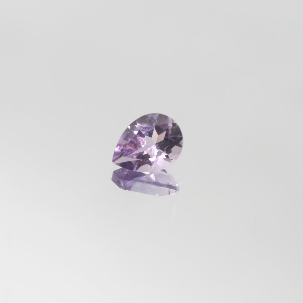 Lote de 8 gotas de amatista facetadas de 8 x 6 mm (8 unidades)