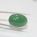 Cabochon ovale lisse en aventurine 27,5 x 17,8 mm (42,27 ct)