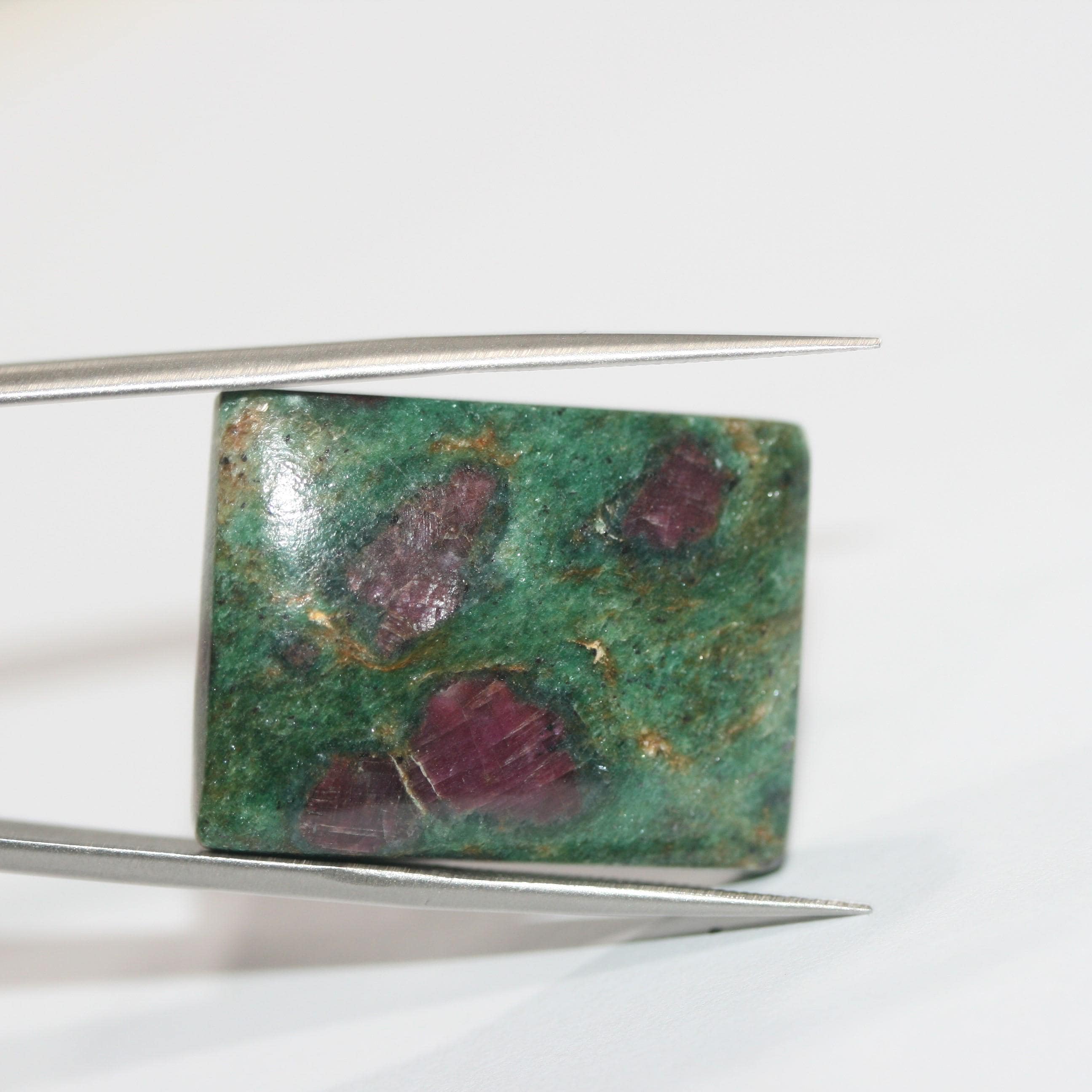 Ruby Fucshite Smooth Rectangle Cabochon 28.3x21.5mm. (47.53ct)