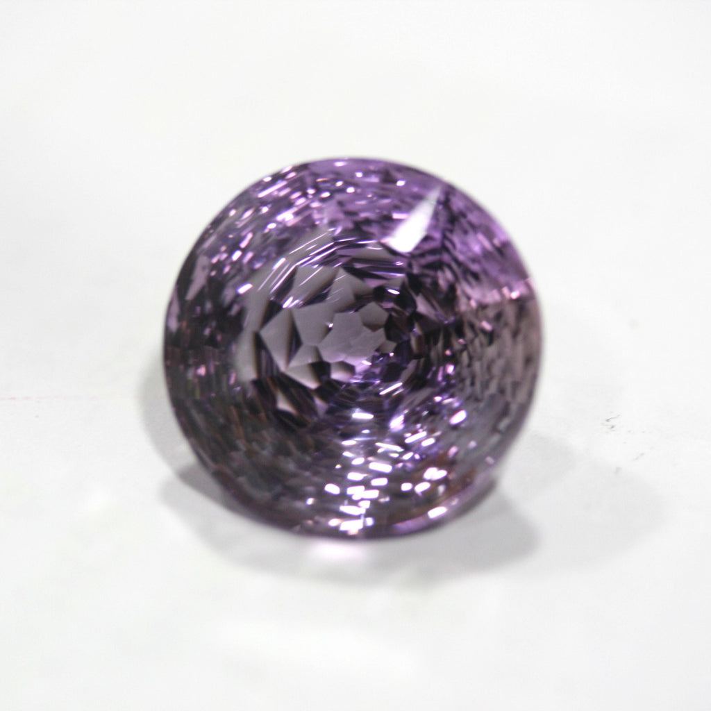 Amatista AAA única en su tipo, talla elegante, redonda, 22,4 mm. - Piedra tallada - (37,72 ct.) - Piedra natural