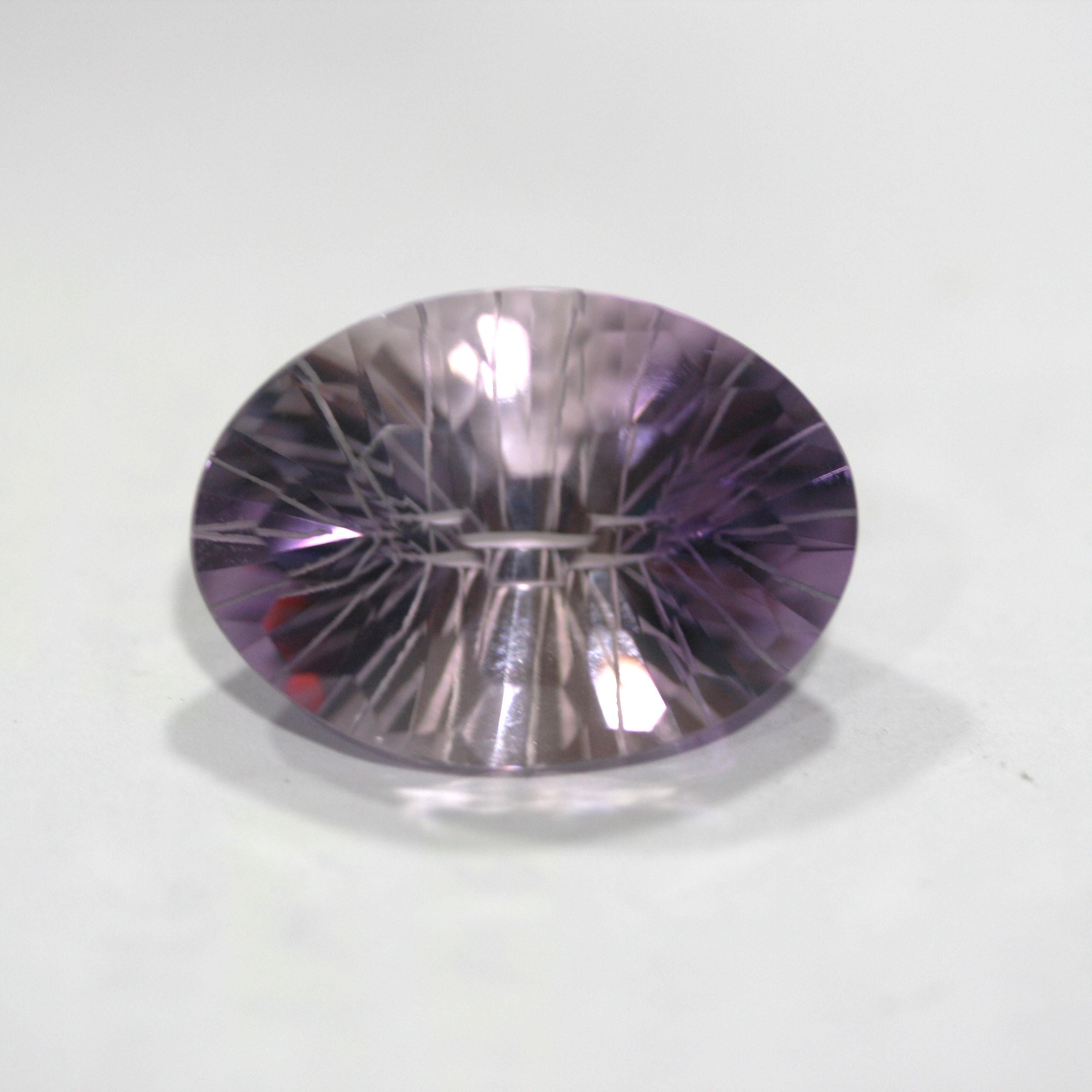 Amatista AAA única en su tipo, talla elegante ovalada, 23,5 x 17 mm. - Piedra tallada - (25,63 ct.) - Piedra natural