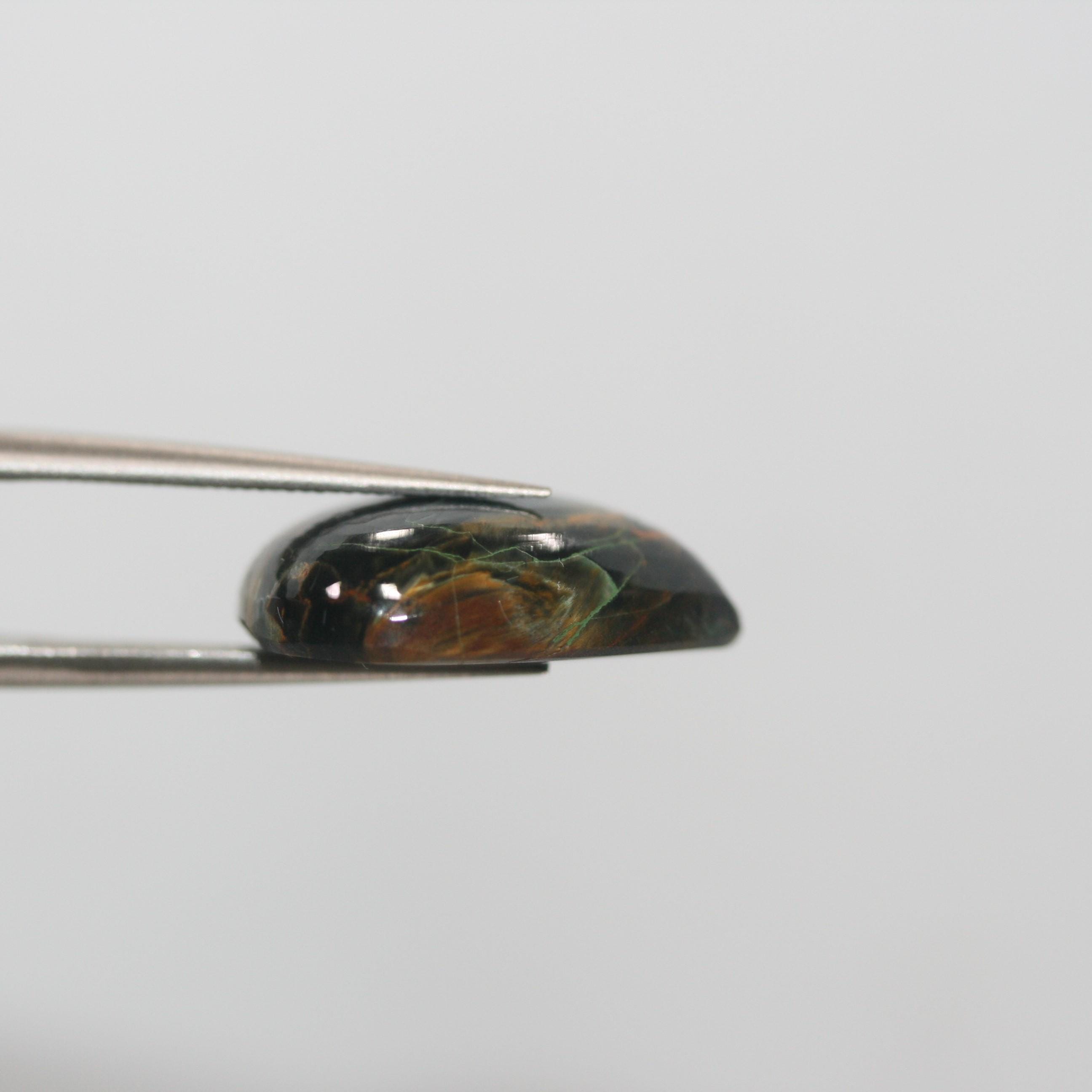 Pietersite Smooth Drop Cabochon 9.2x7mm - 14.30ct.-One Of A Kind