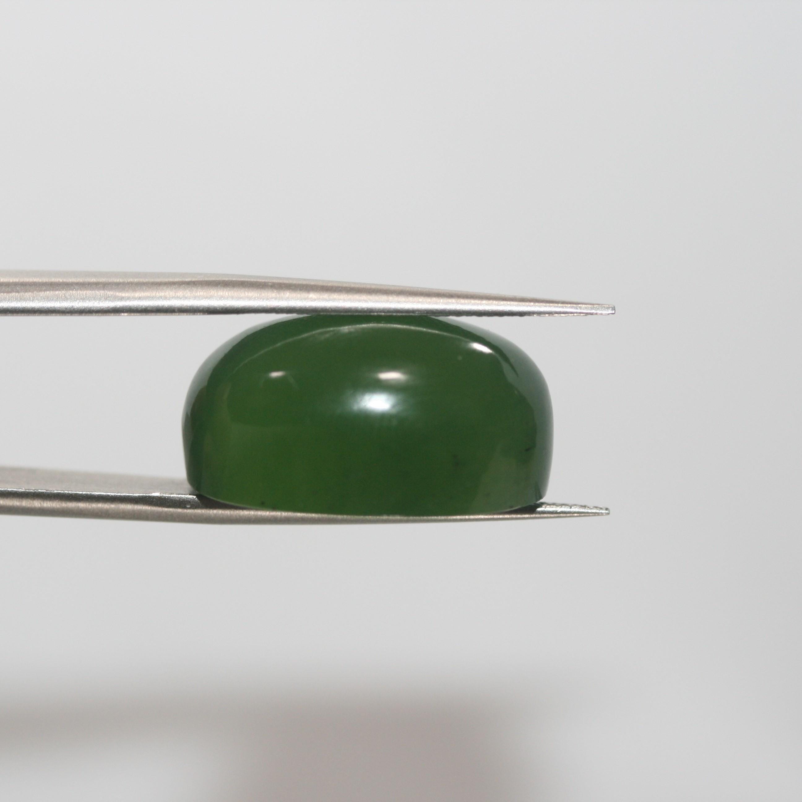 AAA Green Serpentine Oval Cabochon 20.2x13mm. Natural Serpentine -22.43ct - Hard Gems
