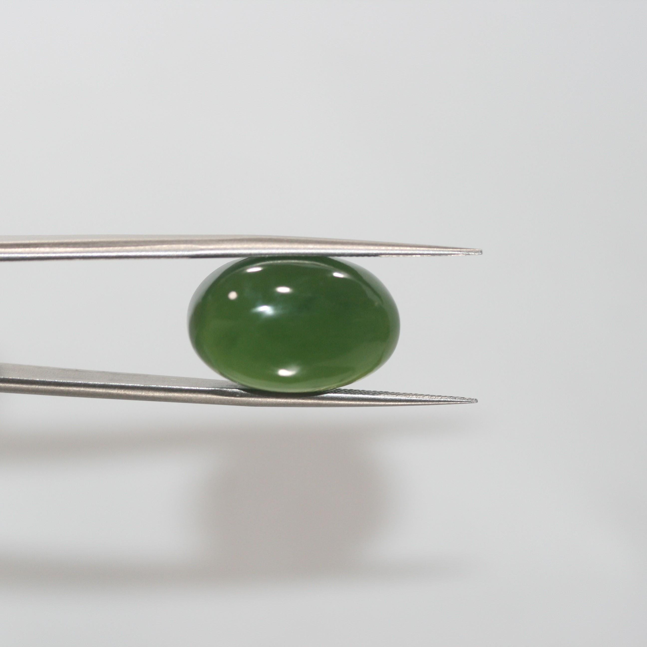 AAA Green Serpentine Oval Cabochon 20.2x13mm. Natural Serpentine -22.43ct - Hard Gems
