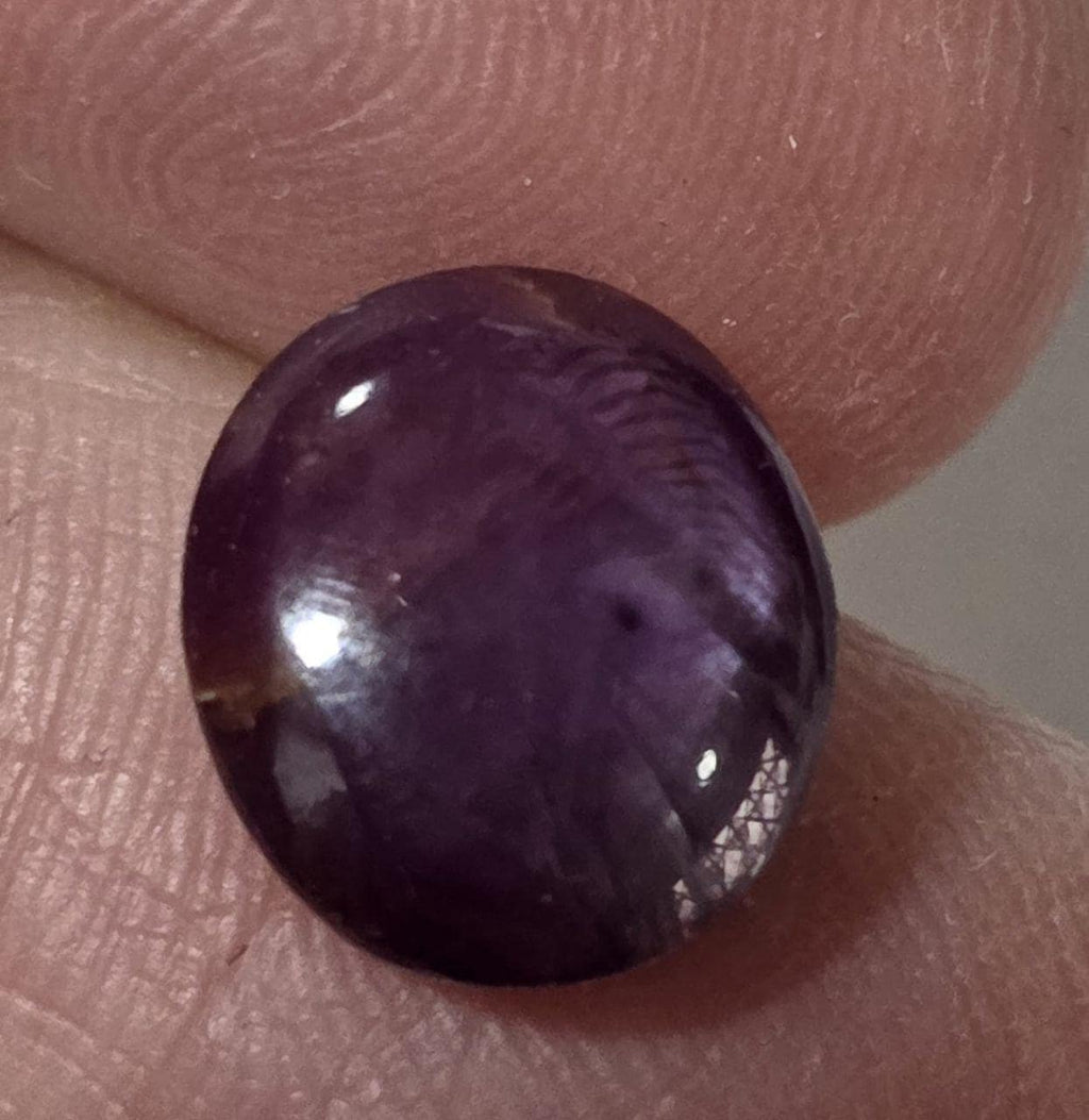 1 Pc  Ruby  Top color Natural  Ruby Oval Cabochon 11.4x10mm 6.5ct - Natural Gemstone Gems For Jewelry- Star Ruby