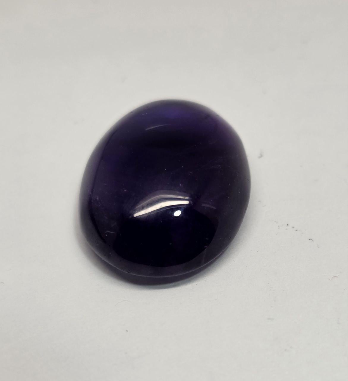 Deep African Amethyst Oval Cabochon 22.8x17mm.-(23.65ct).