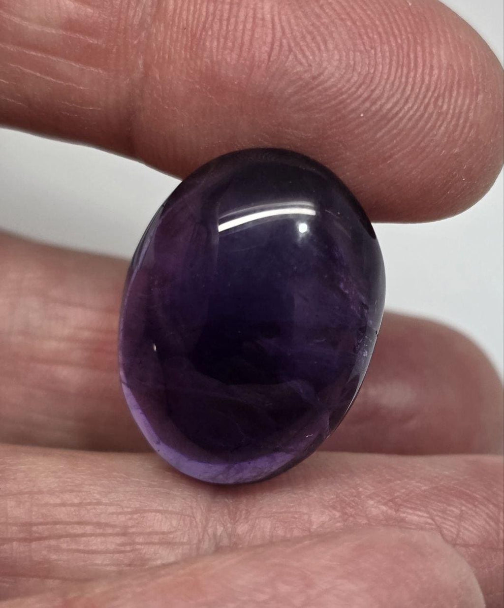 Deep African Amethyst Oval Cabochon 22.8x17mm.-(23.65ct).