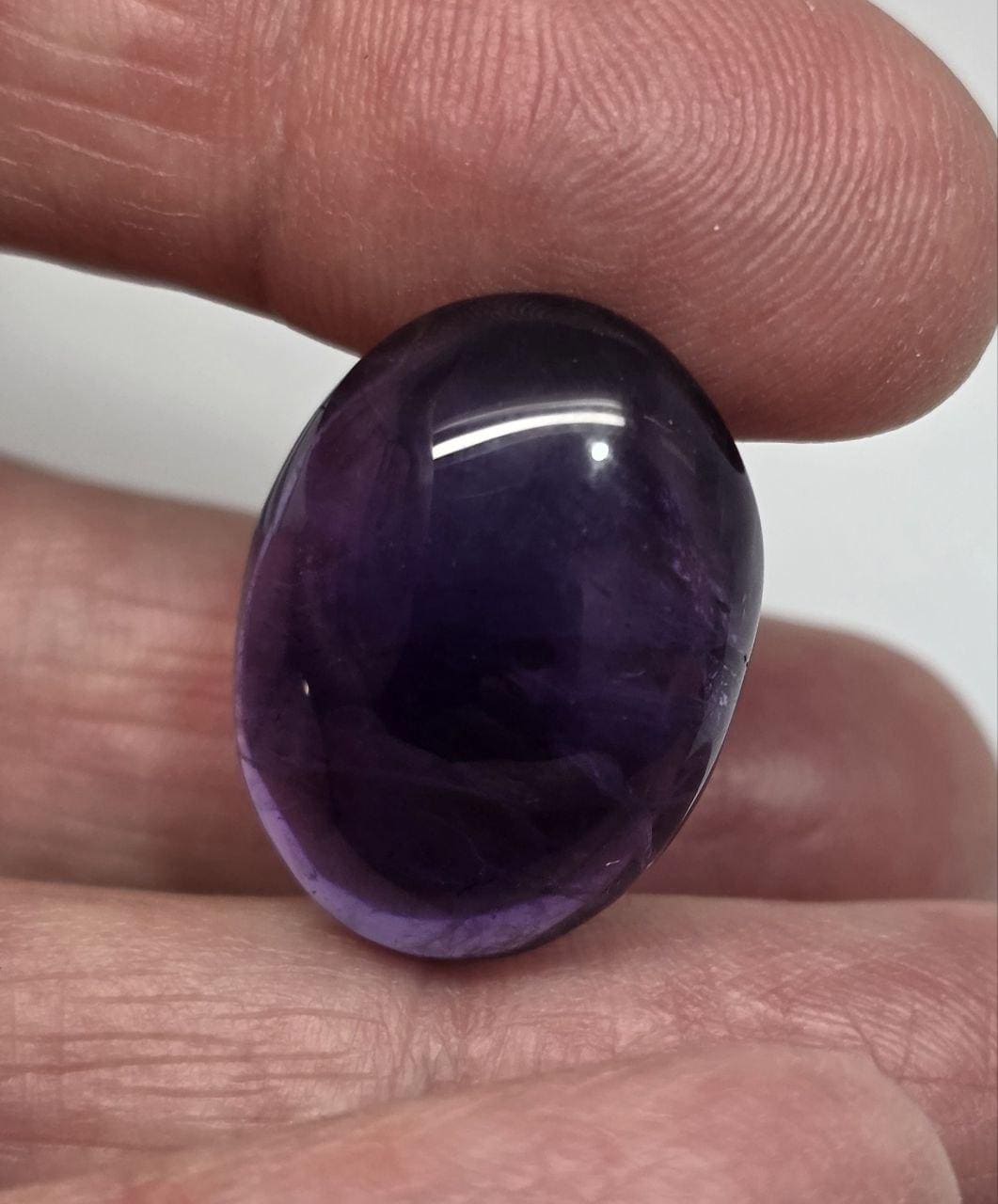 Deep African Amethyst Oval Cabochon 22.8x17mm.-(23.65ct).