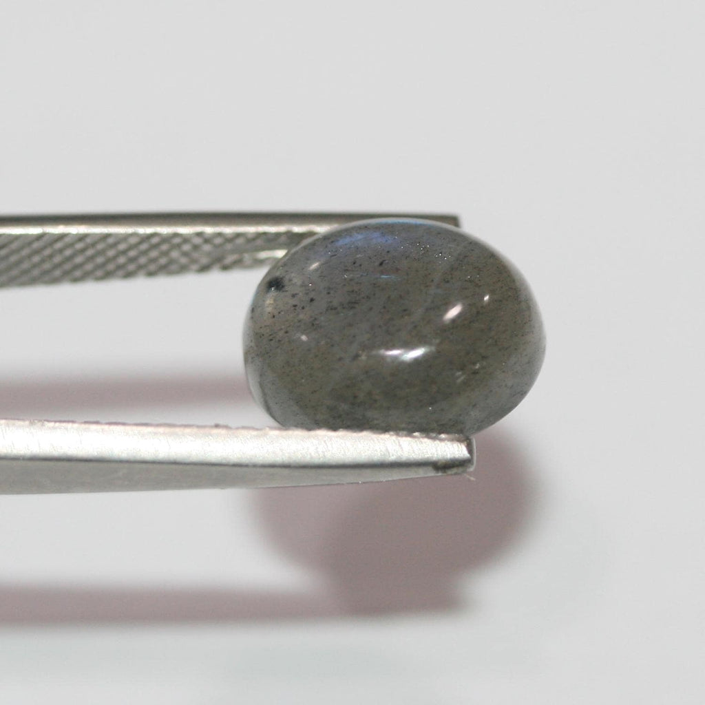 Lote de 4 cabujones ovalados de labradorita de 12 x 10 mm (4 unidades)