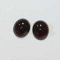 2 Pcs Garnet Oval Smooth Cabochon 14x12mm.-(2 pcs.)