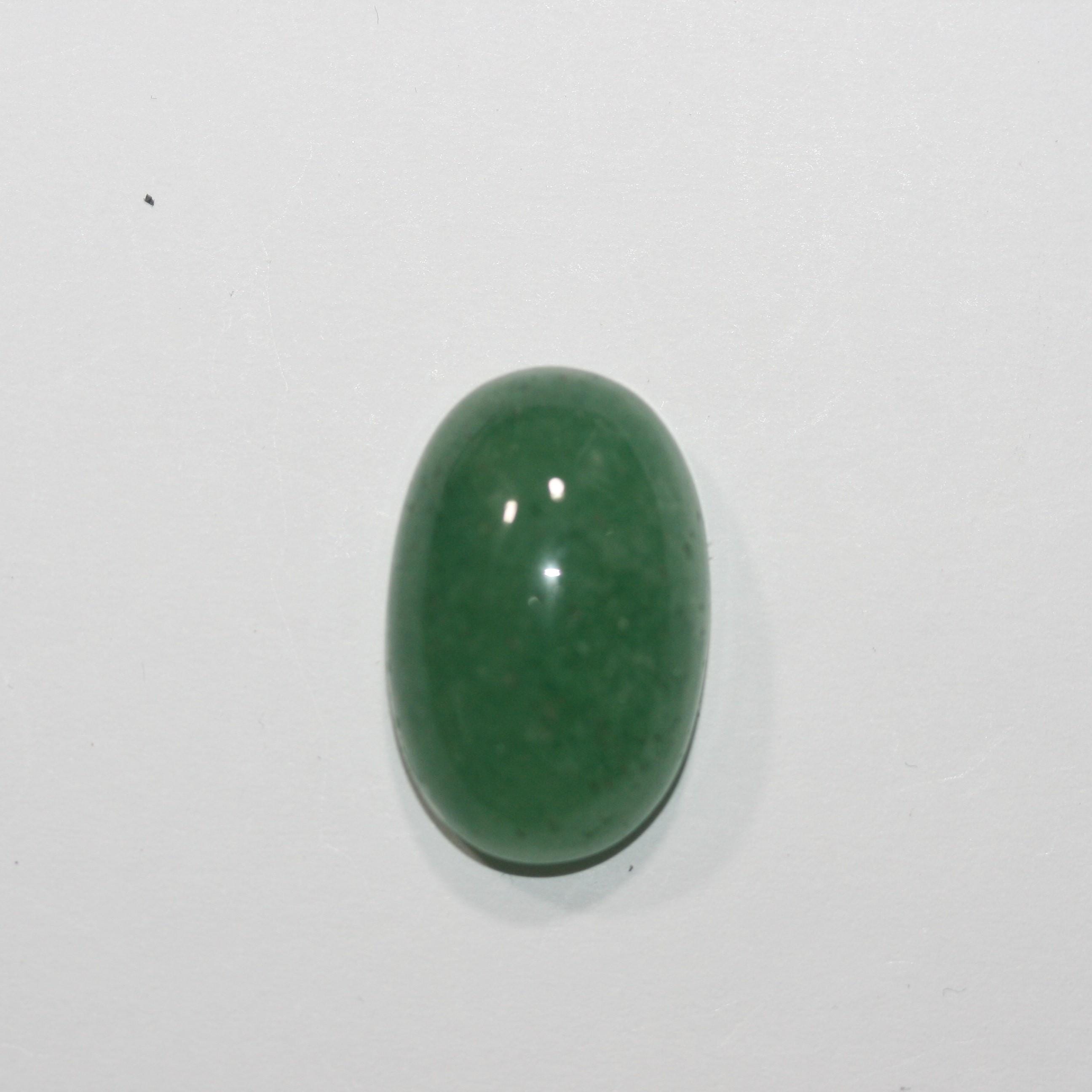 Cabochon ovale lisse en aventurine 27,5 x 17,8 mm (42,27 ct)