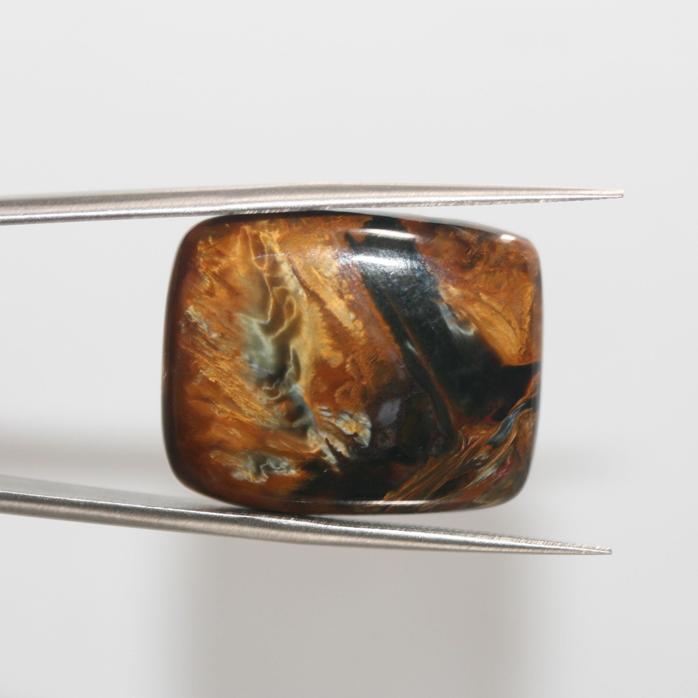 Pietersite Smooth Rectangle Cabochon 26x21m - 28.31ct.-One Of A Kind