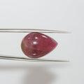 Bicolor Tourmaline Smooth Drop Cabochon 19.7x13.6mm. (16.17ct.) - Hard Gems