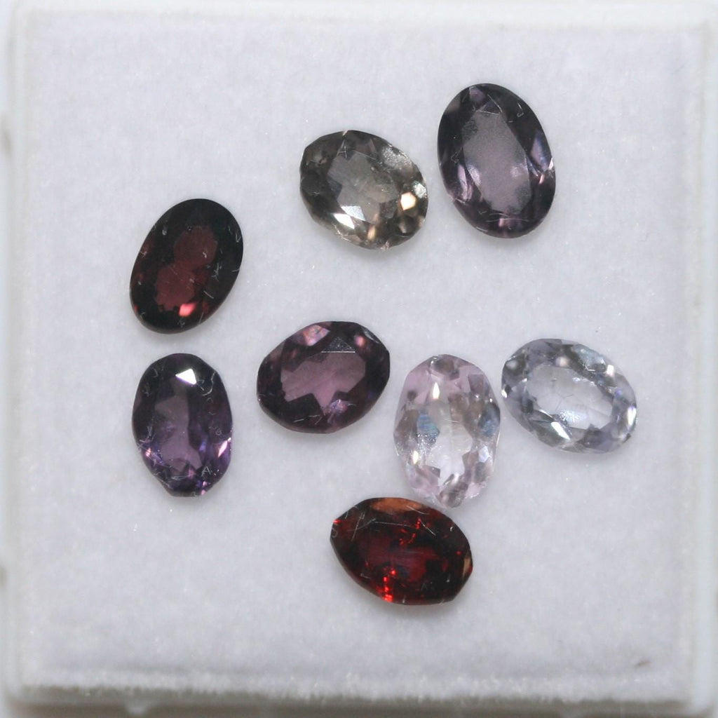 Multicolor Spinel Lot Faceted Oval 5-5.5x4mm. Approx. (8pcs)  (2.83 ct)-Gemstone Parcels-Loose Stones Wholesale Price-Natural Gems - Hard Gems