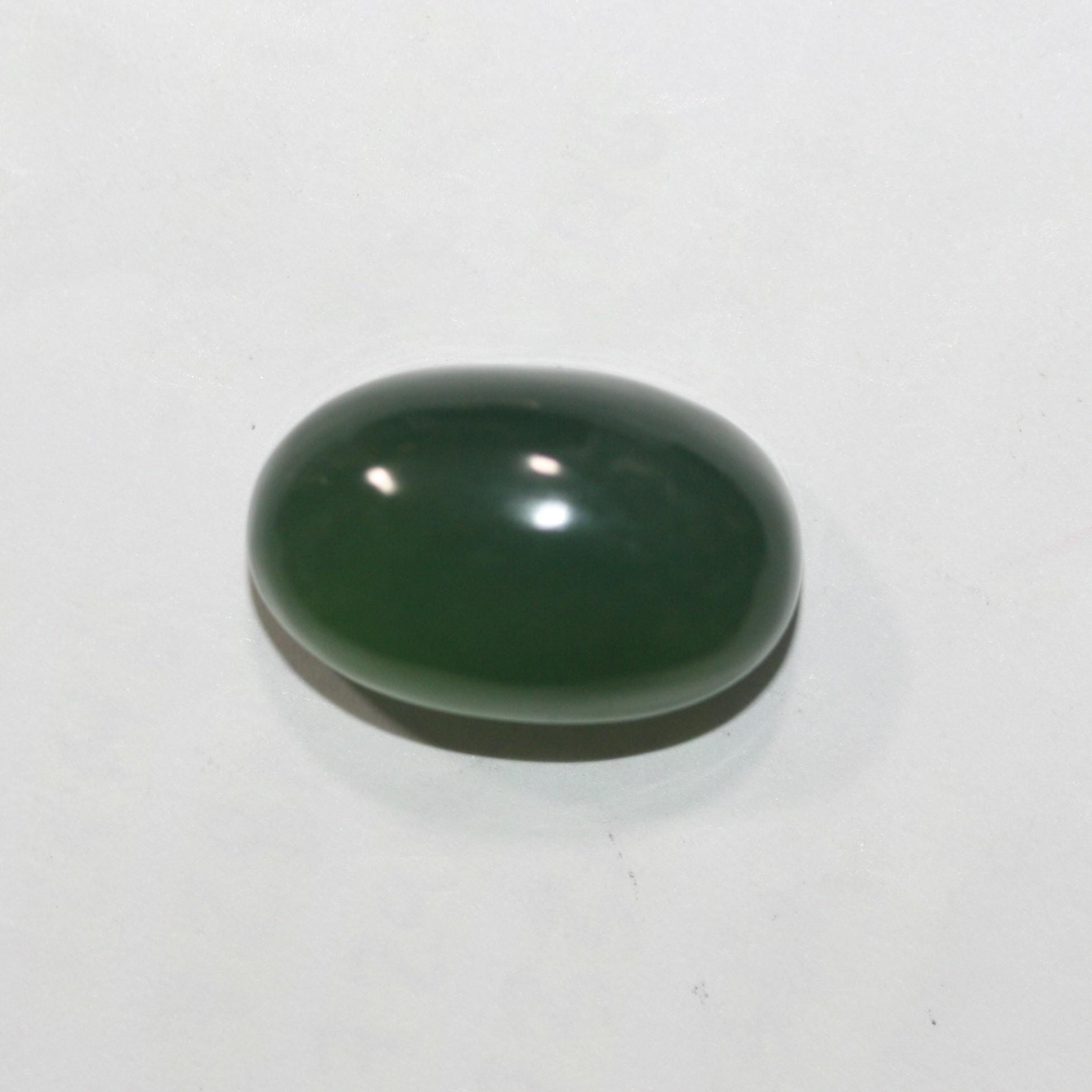 AAA Green Serpentine Oval Cabochon 20.2x13mm. Natural Serpentine -22.43ct - Hard Gems
