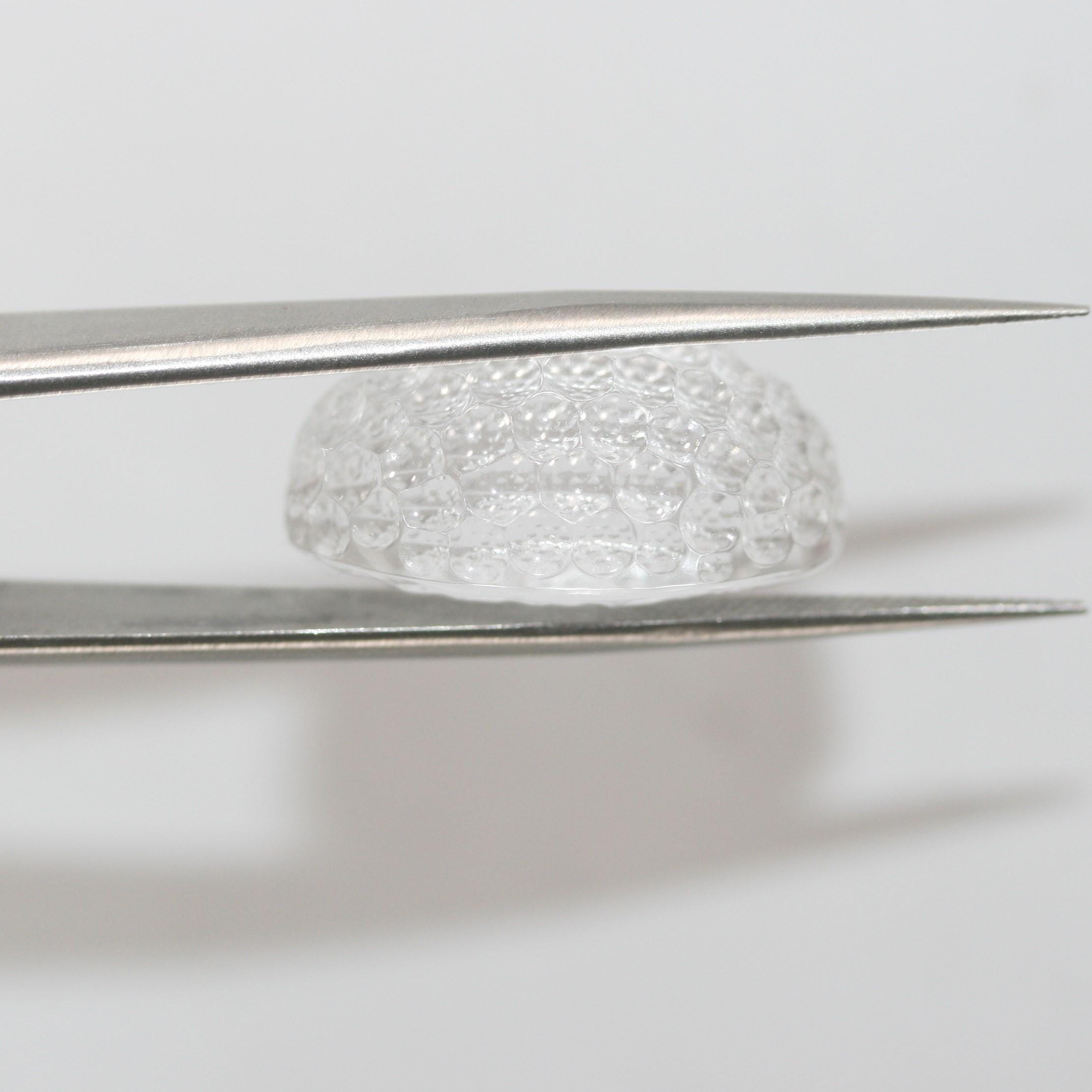 Rock Crystal Quartz Oval with honeycomb size Cabochon 23.3x15mm. (29.13ct).