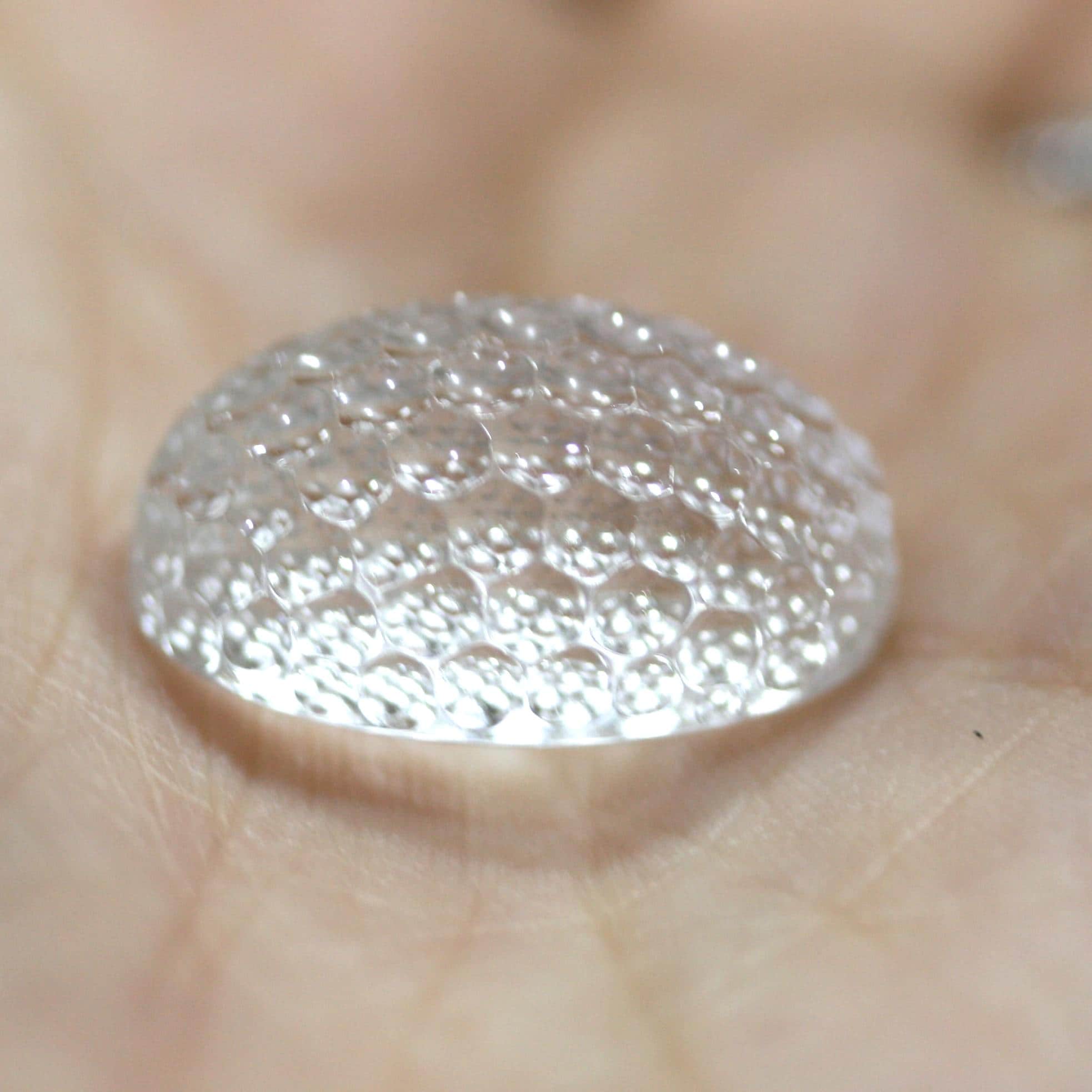 Rock Crystal Quartz Oval with honeycomb size Cabochon 23.3x15mm. (29.13ct).