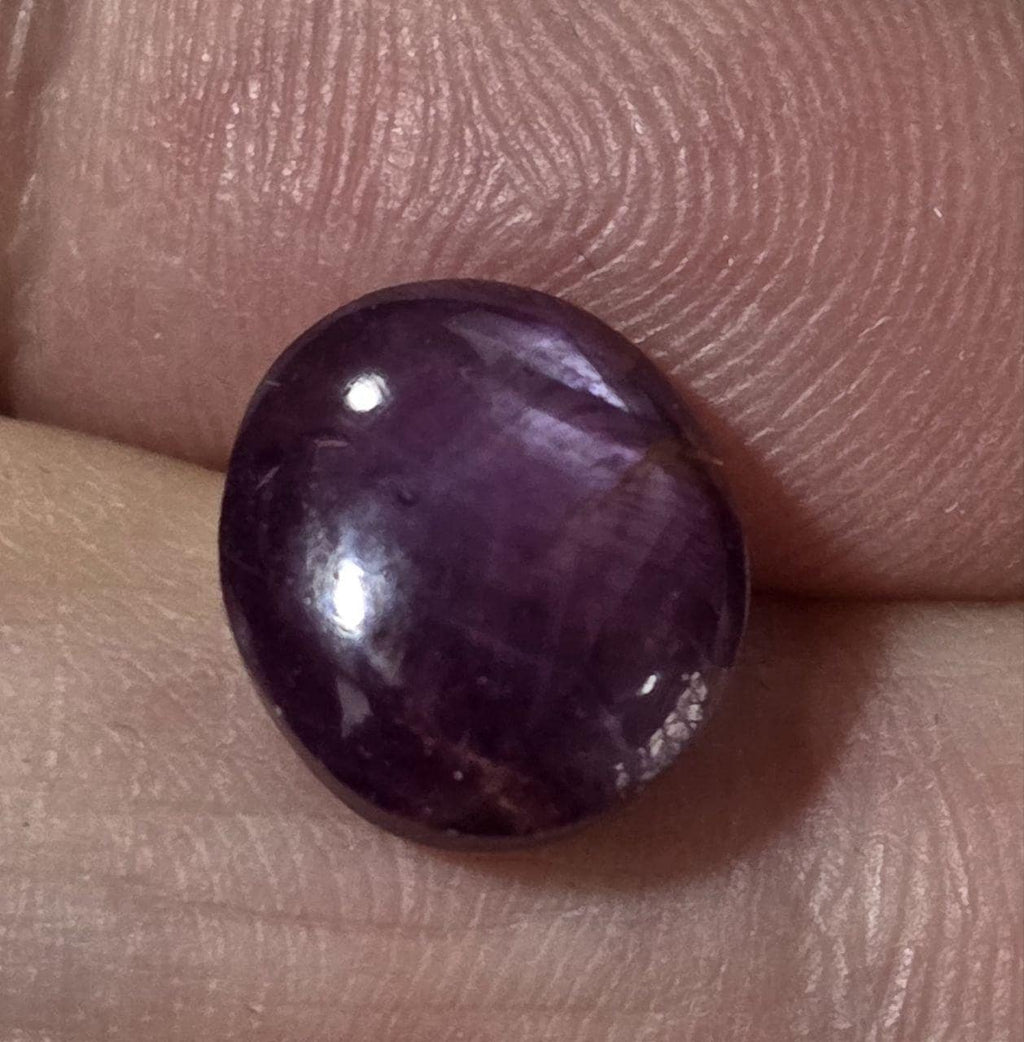 1 Pc  Ruby  Top color Natural  Ruby Oval Cabochon 11.4x10mm 6.5ct - Natural Gemstone Gems For Jewelry- Star Ruby