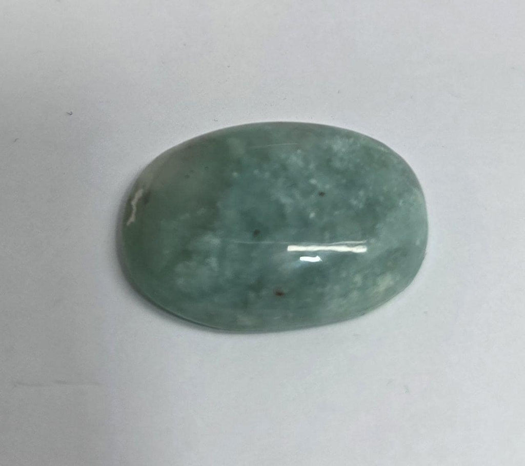 Natural Green Smooth Oval Chalcedony Cabochon 23.8x16.5mm. 22.7ct